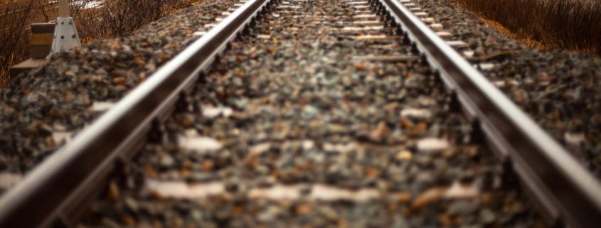 path railroad rails straight